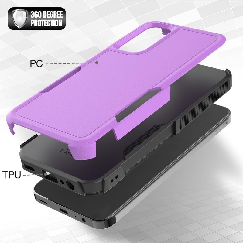 For Samsung Galaxy A16 5G Case Heavy-Duty Tough Dual Layer Cover +Tempered Glass gallery