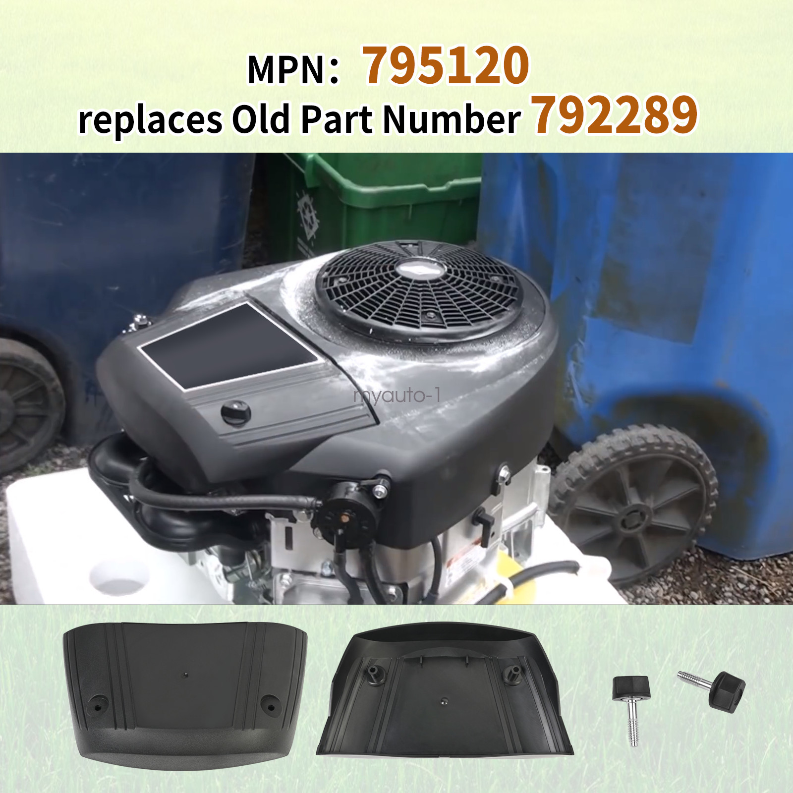 795120 Air Filter Cleaner Cover Replaces 792289, Black gallery
