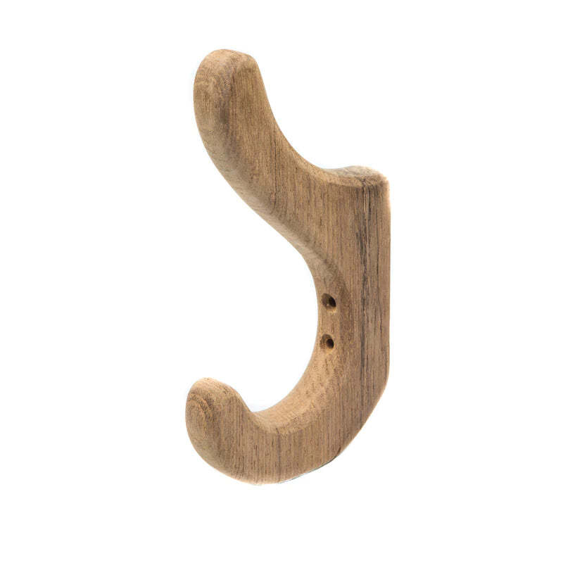 WhiteCap Solid Teak Cap/Coat Utility Hook, 7"H x 3-3/4"W x 7/8"D, 62560 gallery