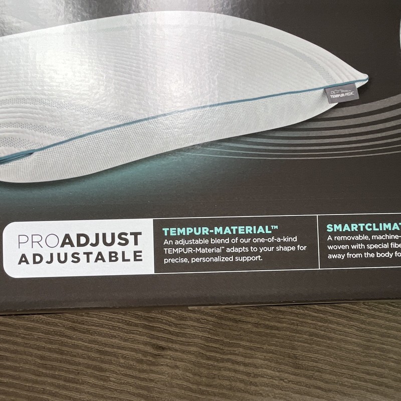 Tempur-Pedic Adapt ProAdjust Queen Bed Pillow Adjustable Cooling White gallery