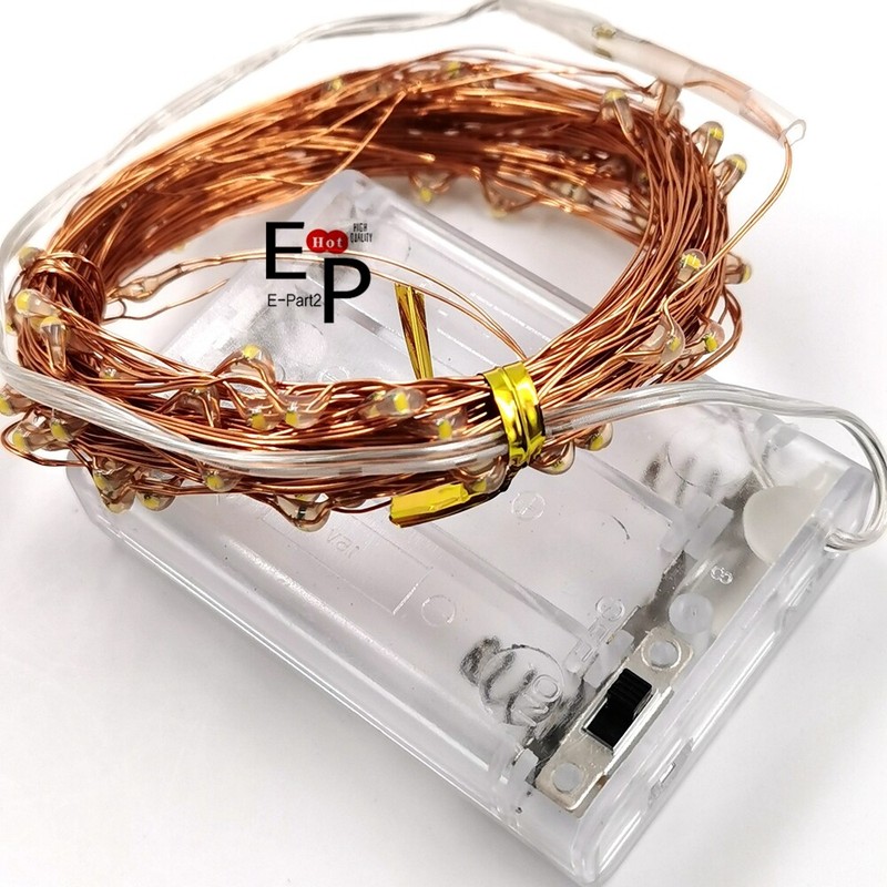 LED String Fairy Lights Copper Wire Battery Powered Waterproof 20 / 50 / 100 LED gallery