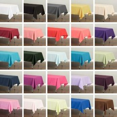 60 x 126 in. Rectangular Polyester Tablecloths for 8 ft. Tables Banquet Party