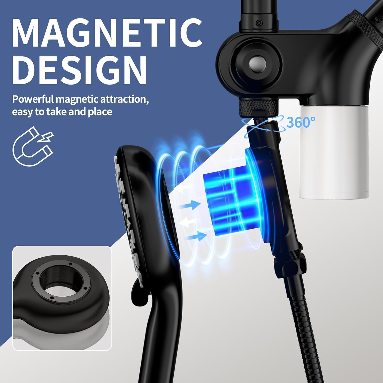 Filtered Rain Shower Head with Handheld Spray Combo, High Pressure Dual Shower H gallery