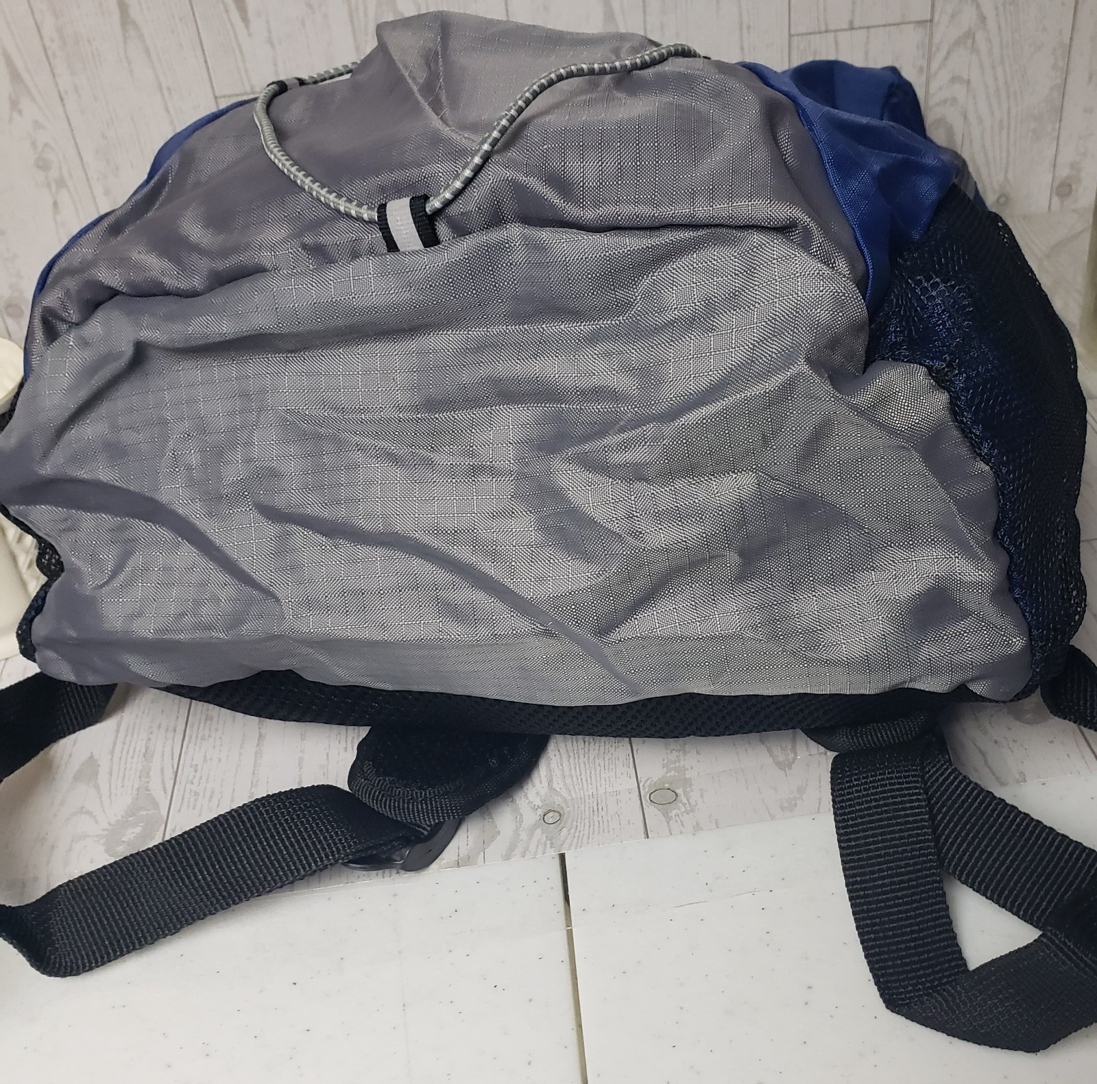 Eddie Bauer Packable Backpack Blue and Gray Lightweight Daypack 5