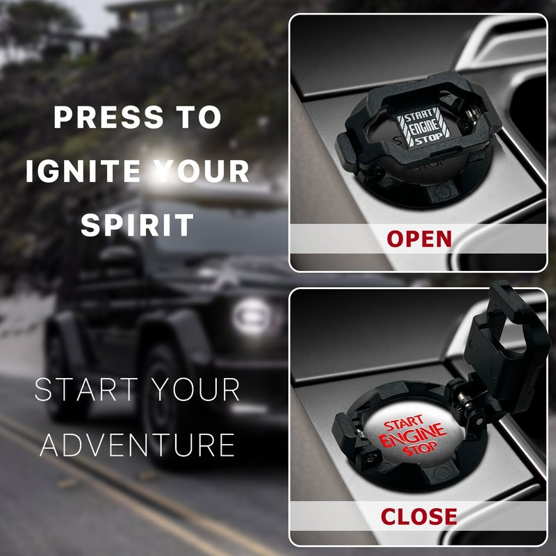 Car Push Engine Start Button Cover, Touch Button Protector Cover gallery