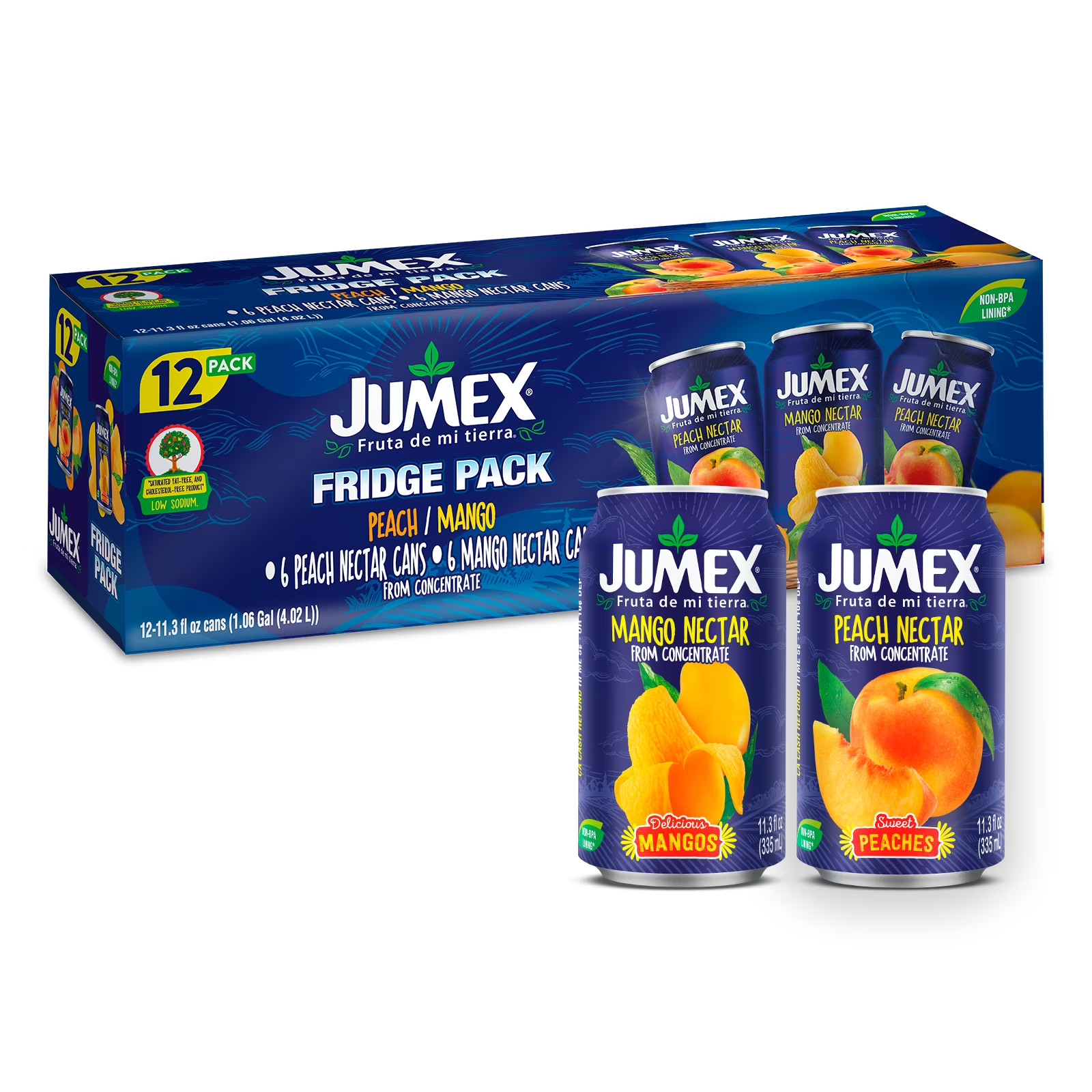 Jumex Mango Nectar Juice & Peach Nectar Juice, 11.3 fl oz, 12 pack gallery