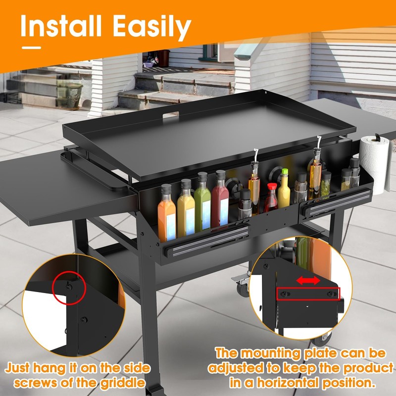 Universal Front Griddle Caddy for Blackstone Griddles from 28" to 36", Front ... gallery