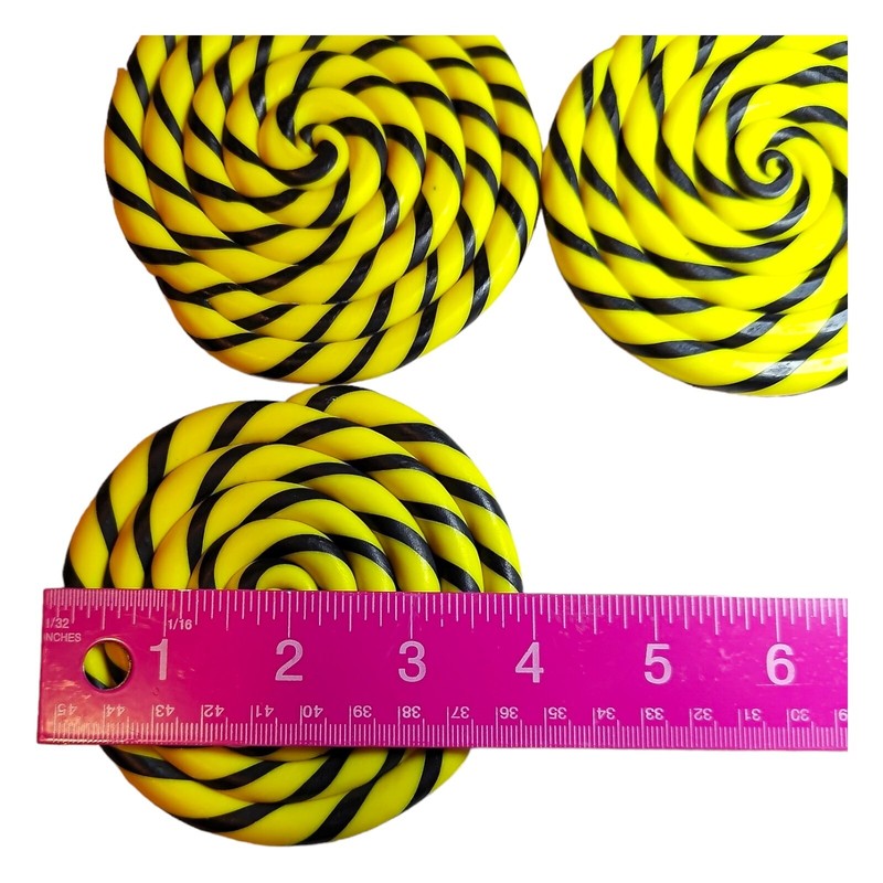 Yellow and Black Plastic Coasters gallery