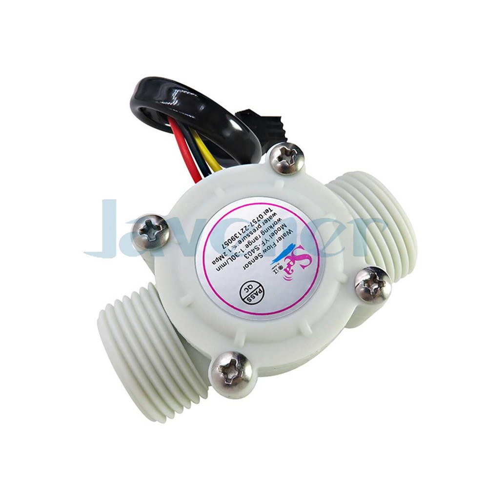 G3/4" 1-30L/min Water Flow Sensor Switch Flow Meter Flowmeter Water Control