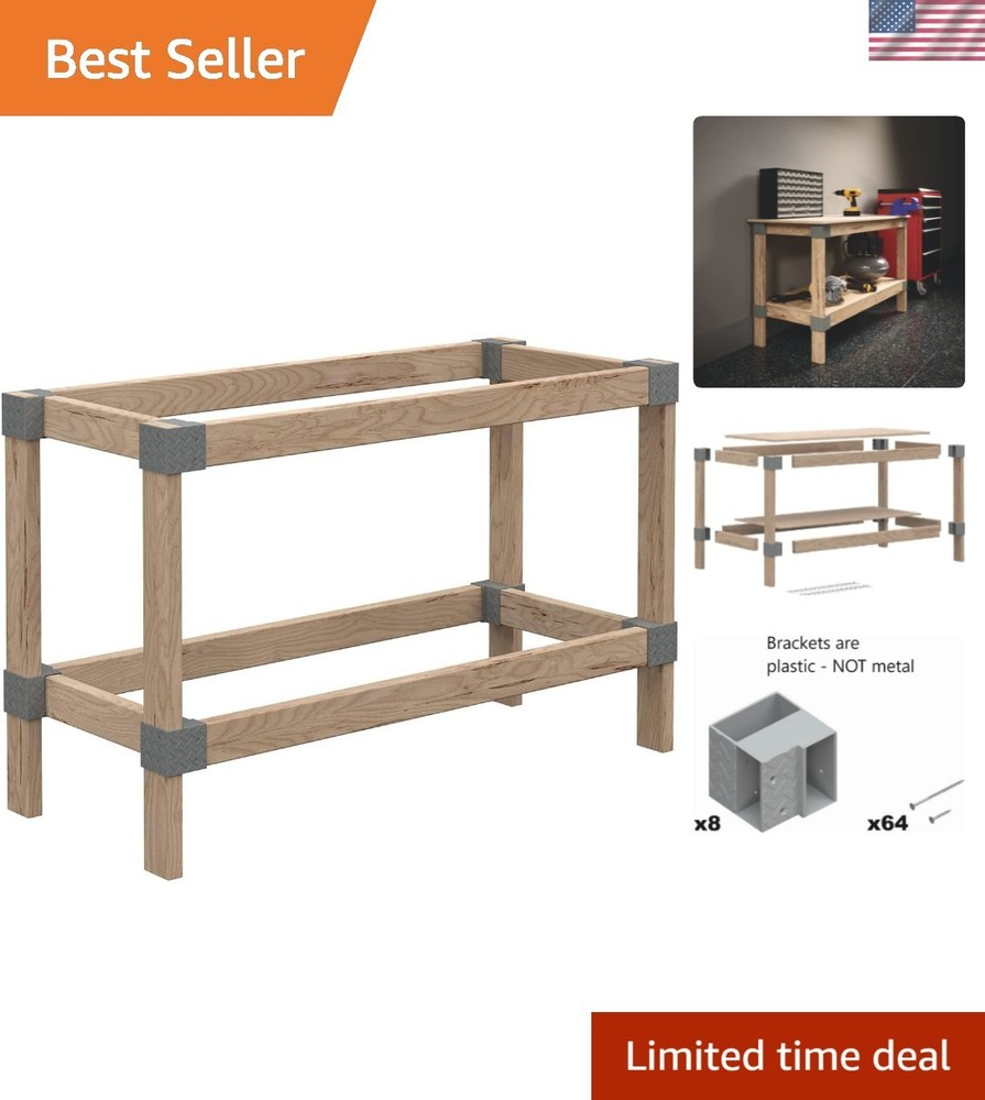 Sturdy 2x4 Heavyweight Workbench Kit - Ideal for Garage or Basement Projects