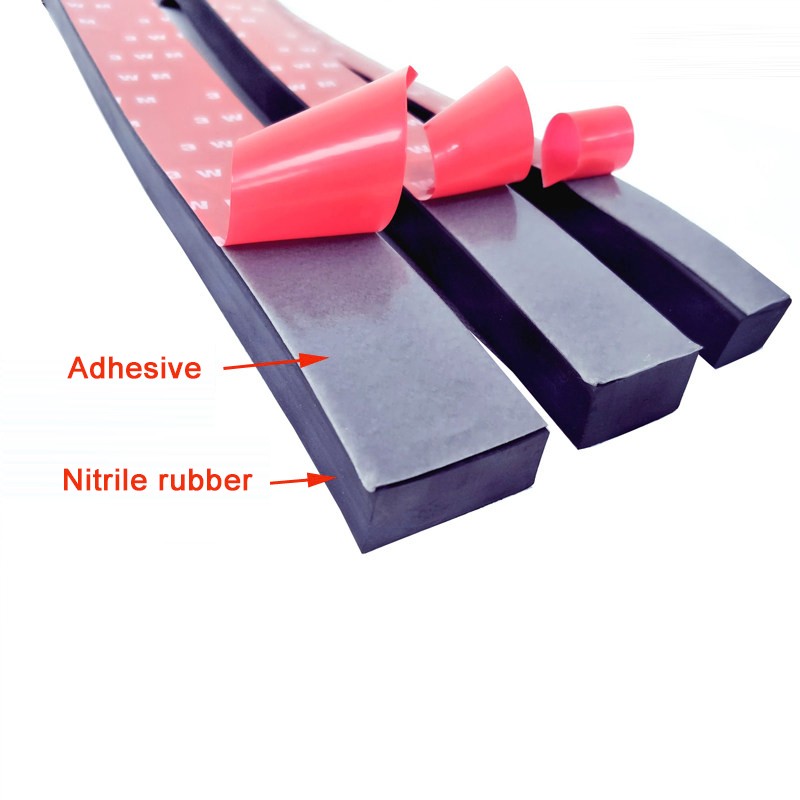 Self-adhesive Nitrile Rubber Flat Strip Sealing Strips waterproof Wide 15mm-70mm gallery