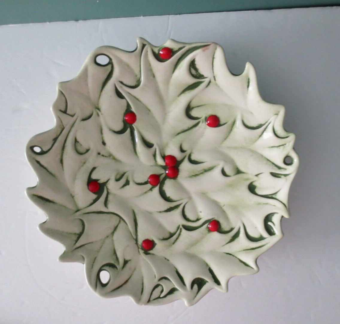 ATLANTIC MOLD - New Rare Christmas Dish / Wall Hanging - 11" Diameter 2.4 Pounds gallery