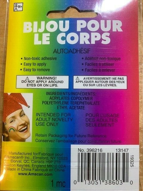 Rainbow Body Jewelry - Self Adhesive - Easy to Apply and Remove! gallery