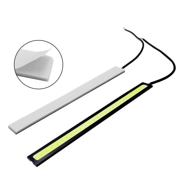 DC12V 17cm Car Daytime Running Lights DRL COB LED Strips Bright Fog Light 2pcs gallery