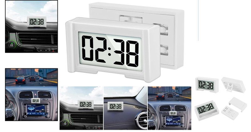 Vehicle Dashboard Clock - Compact, Lightweight with Stopwatch Feature gallery