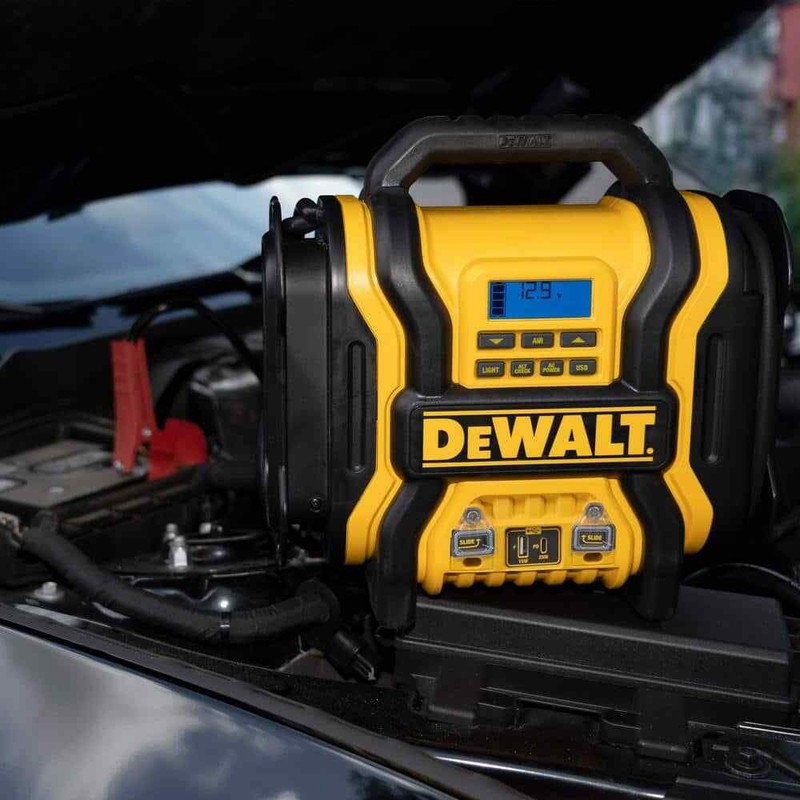 DEWALT Portable Power 2000 Peak Amp Jump Starter w/Digital Compressor gallery