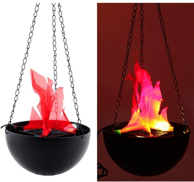 Fire Effect Hanging Flame Light 3D Fake Fire Stand Lamp Party Bar Decorative gallery