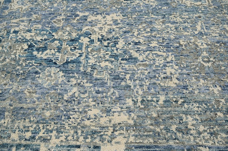 8x10 Beige Hand Knotted Transitional Oushak Wool Area Rug gallery