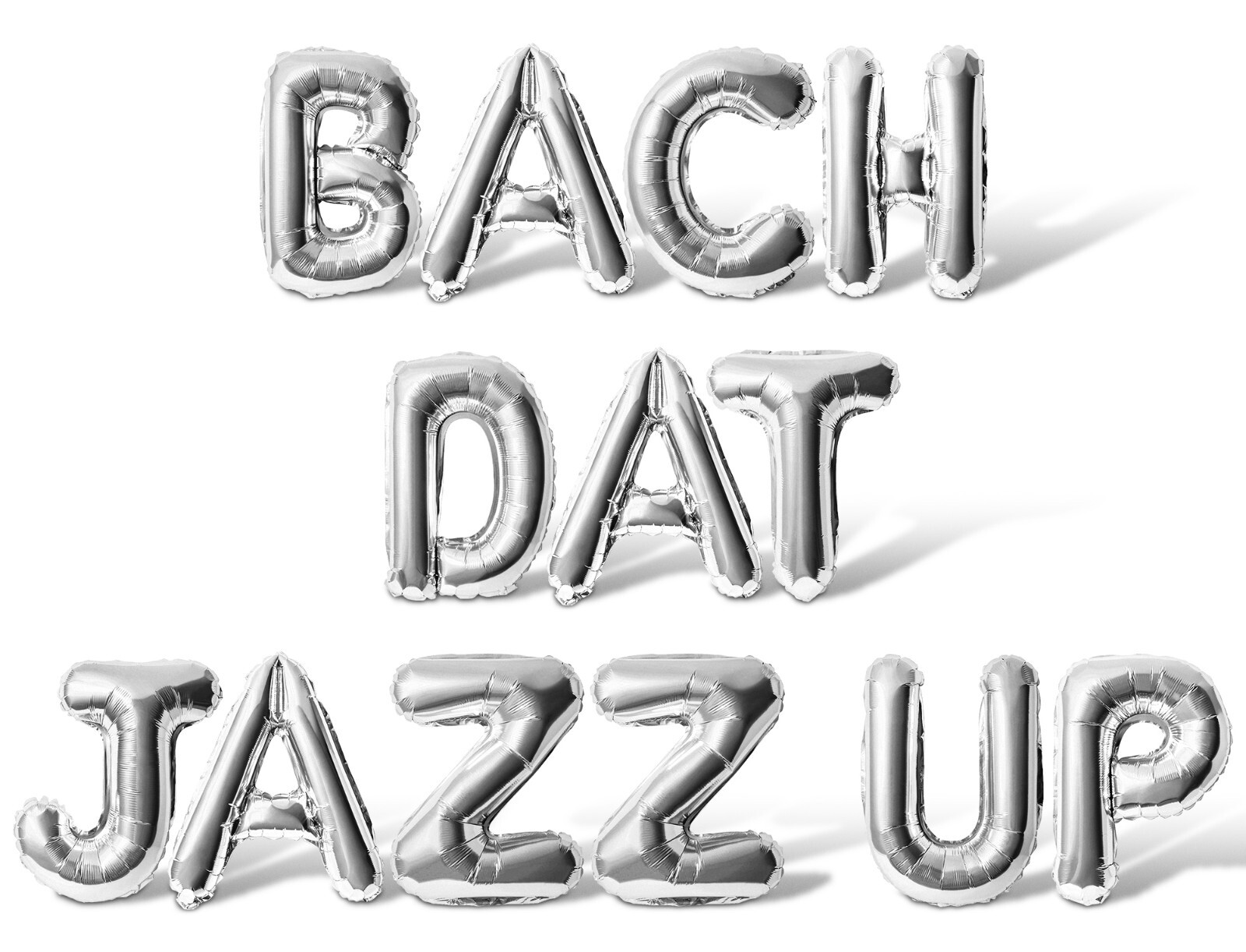 BACH DAT JAZZ UP Letter Balloon Banner - Bachelorette Party Supply Decorations gallery