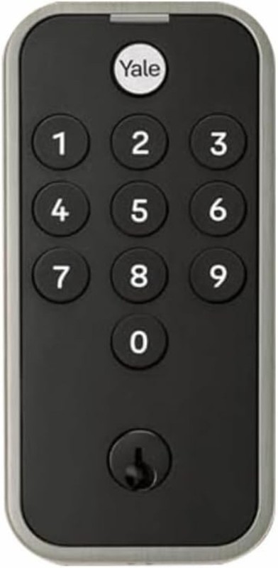 Satin Nickel Code Keypad Deadbolt Front Door Lock for Keyless Entry, -NR-619 gallery
