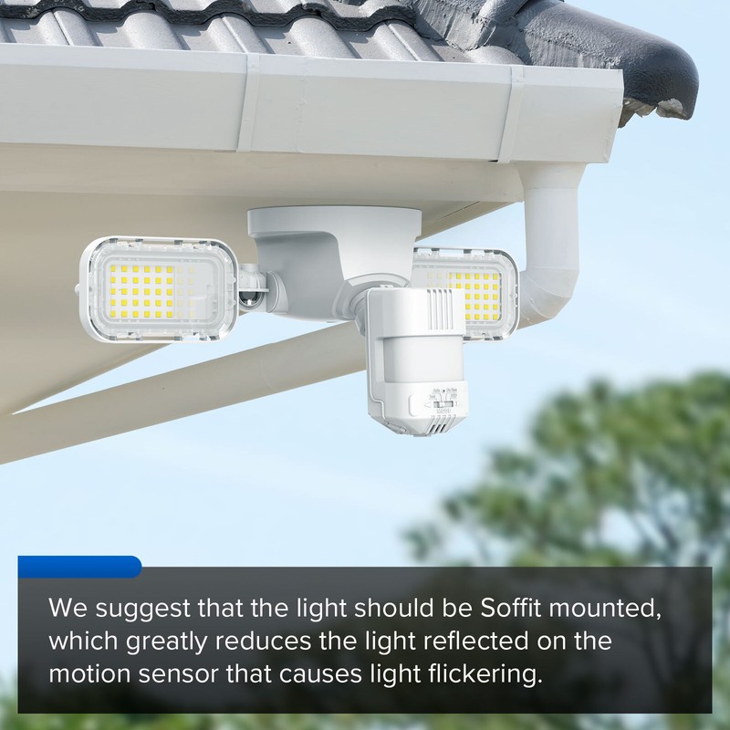 SANSI 90W 10000lm Motion Sensor Detection LED Security Light Outdoor Flood Light gallery