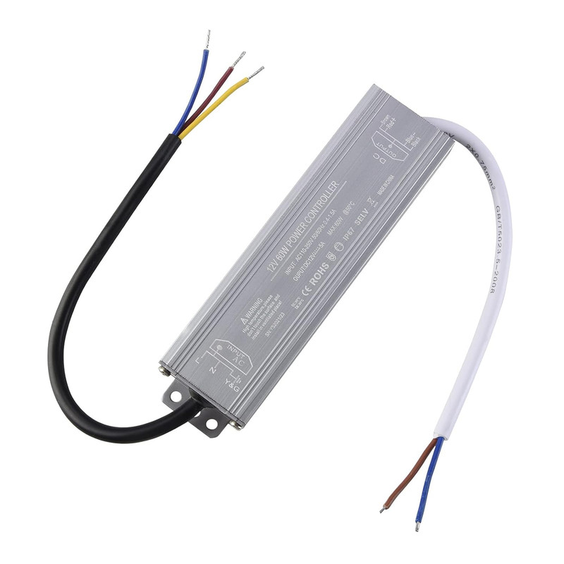 Waterproof LED Driver 60 Watts - 110V-260V AC to 12V DC, LED Power Supply Transf gallery