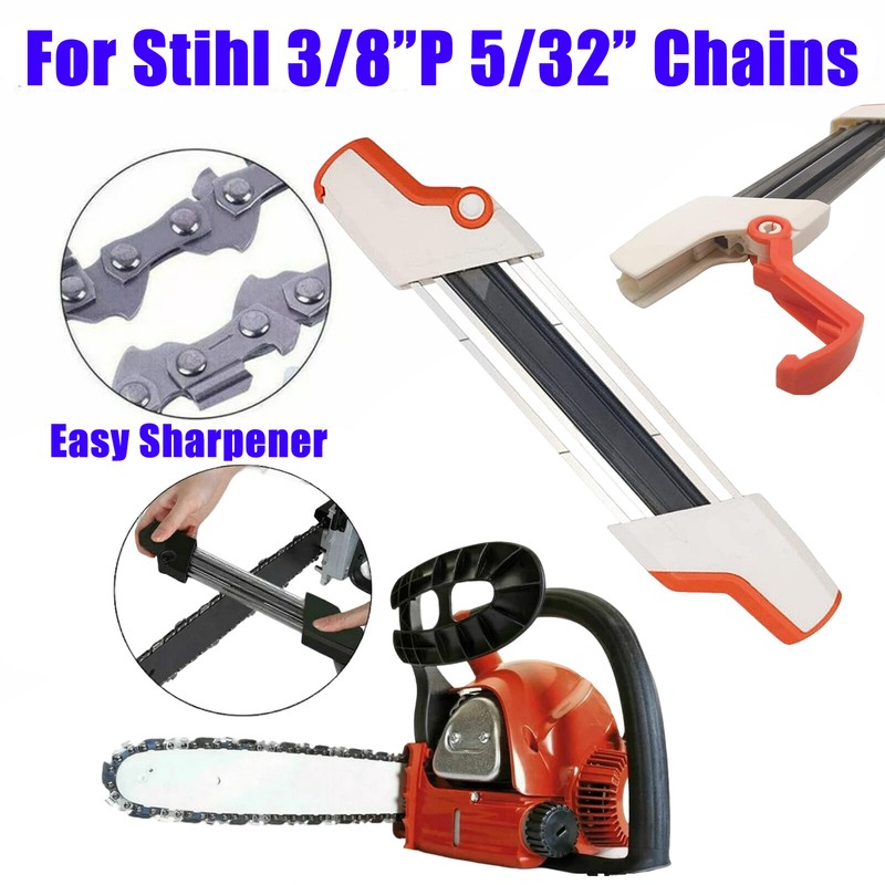 2 IN 1 Chainsaw Teeth Quick Sharpener For Stihl 3/8'' Chain 5/32'' 7/32'' 3/16'' gallery