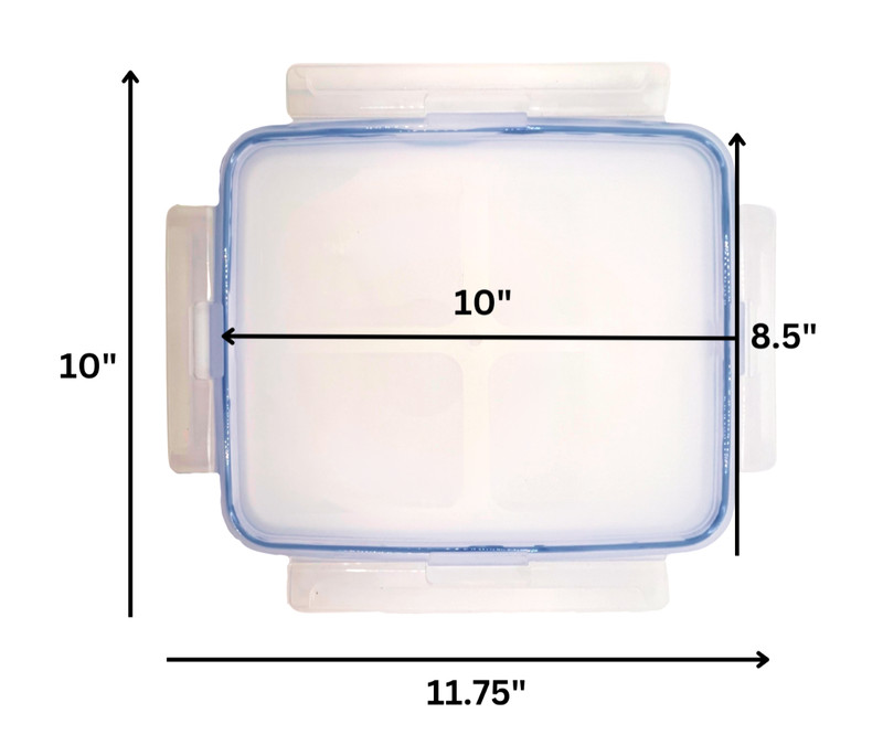 Snapware Replacement Airtight Rectangle Snap On Lid 8.5"x10" Transparent NEW gallery