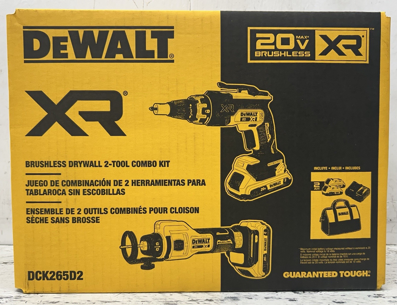 20V MAX XR Tool Combo Kit - DCK265D2 Drywall Cutout Tool And Cordless Screwgun gallery