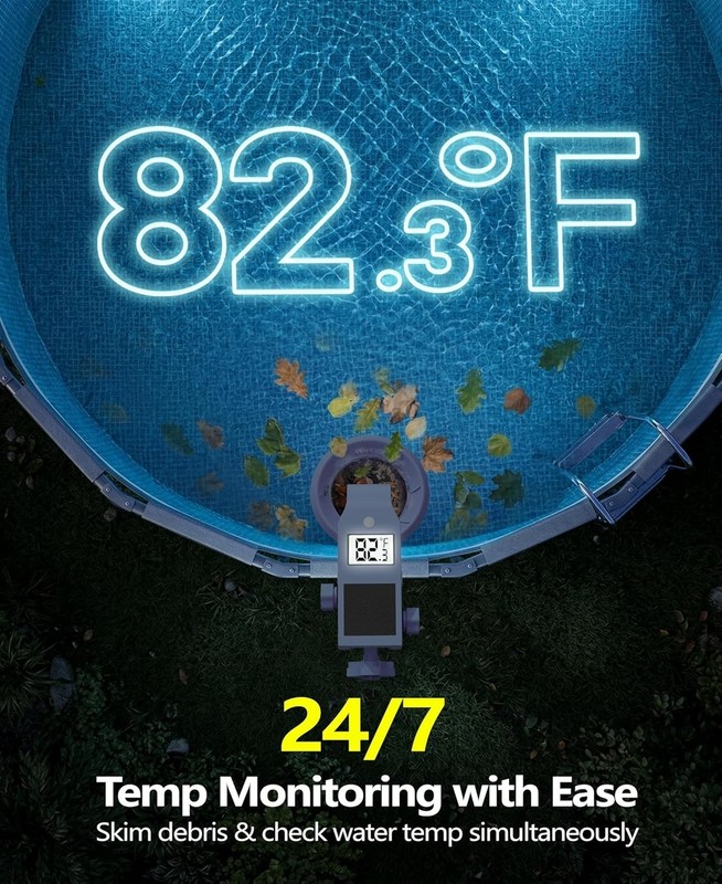 Above Ground Swimming Pool Surface Skimmer w/Thermometer gallery