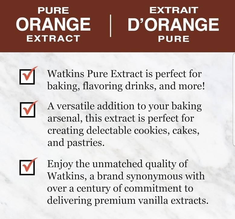 2x Watkins Pure Orange Extract, Non-GMO, Kosher, 2 oz. Bottle Baking Fast Ship gallery