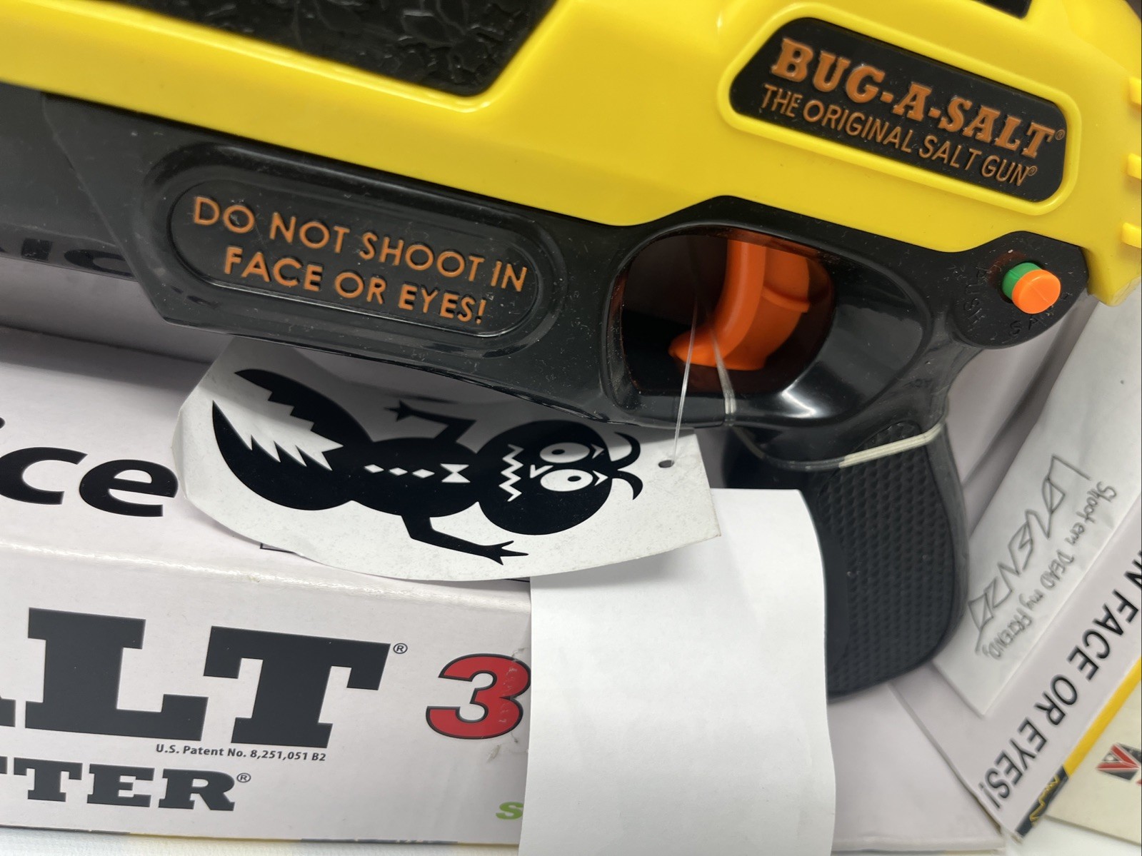 NOS BUG-A-SALT YELLOW 3.0 Bug Killer Fly Assault Rifle Free Shipping New In Box gallery