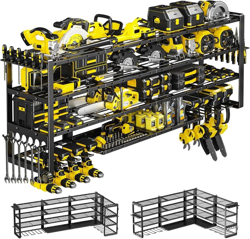 Professional Grade 64" Wall-Mounted Tool Organizer - 1000lbs Capacity & Stylish gallery