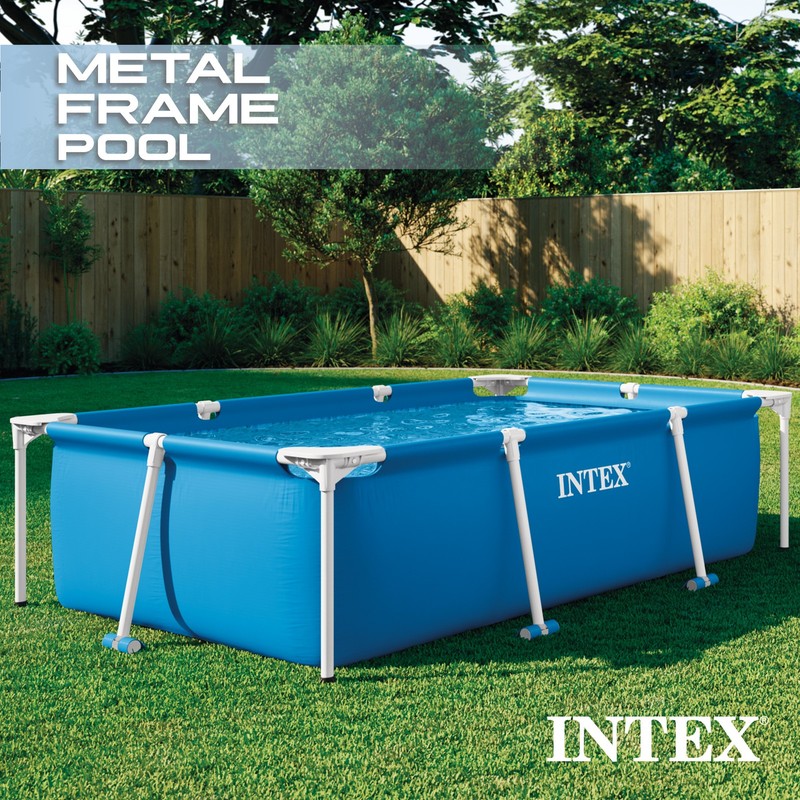 Intex Rectangular-Frame Above Ground Baby Splash Swimming Pool (Open Box) gallery