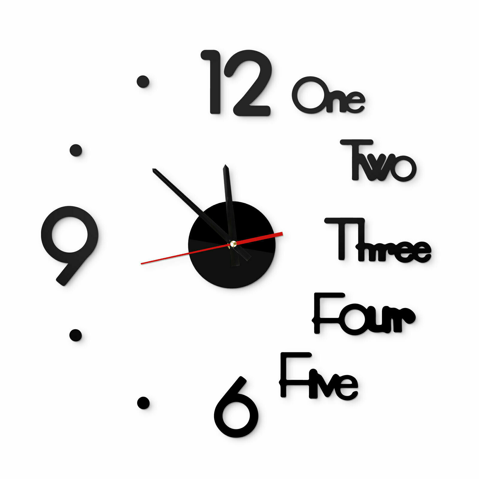 3D Modern DIY Wall Clock Mirror Creative Removable Art Decal Sticker Home Decor gallery