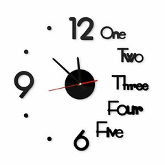 3D Modern DIY Wall Clock Mirror Creative Removable Art Decal Sticker Home Decor