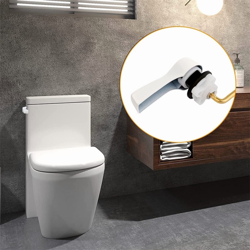 2 Pack Universal Side Mount Toilet Handle Trip Lever Tank Flush Lever Replacemen gallery