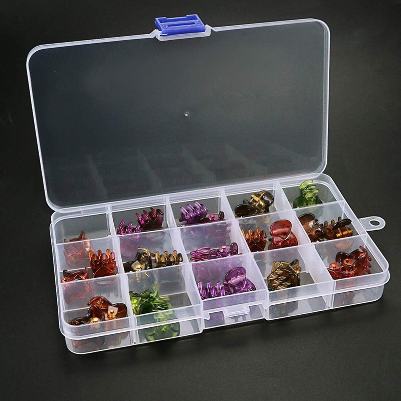 2-32PC Clear Jewelry Box Plastic Bead Storage Craft Container Earrings Organizer gallery