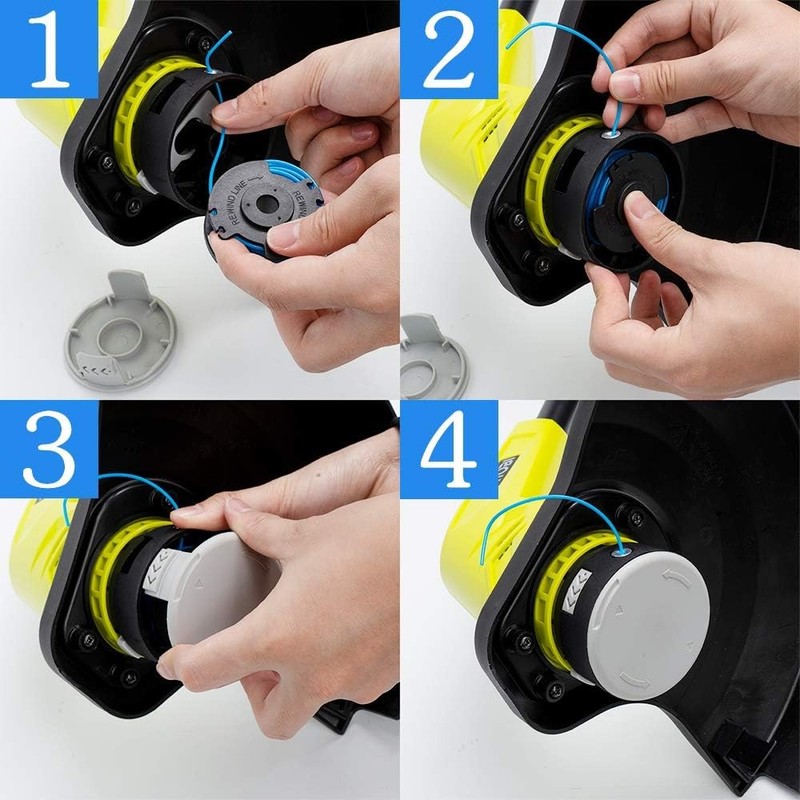 GreatBuddy 8 Pack 29252 Trimmer Spool for Greenworks 20V 40V with 1 Cap 16ft gallery