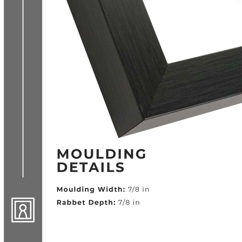 15x10 Shadow Box Frame Grey Charcoal Black | 0.875 Inches Deep | Wood Shadowbox gallery
