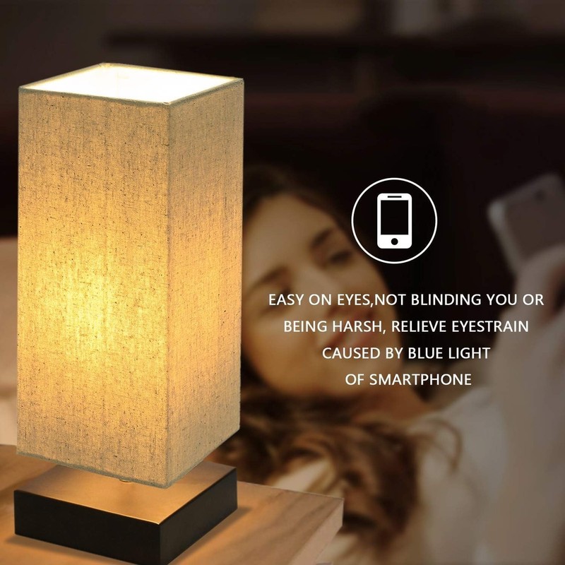 Touch Control Table Lamp Bedside 3 Way Dimmable Touch Desk Lamp Modern Nightstan gallery