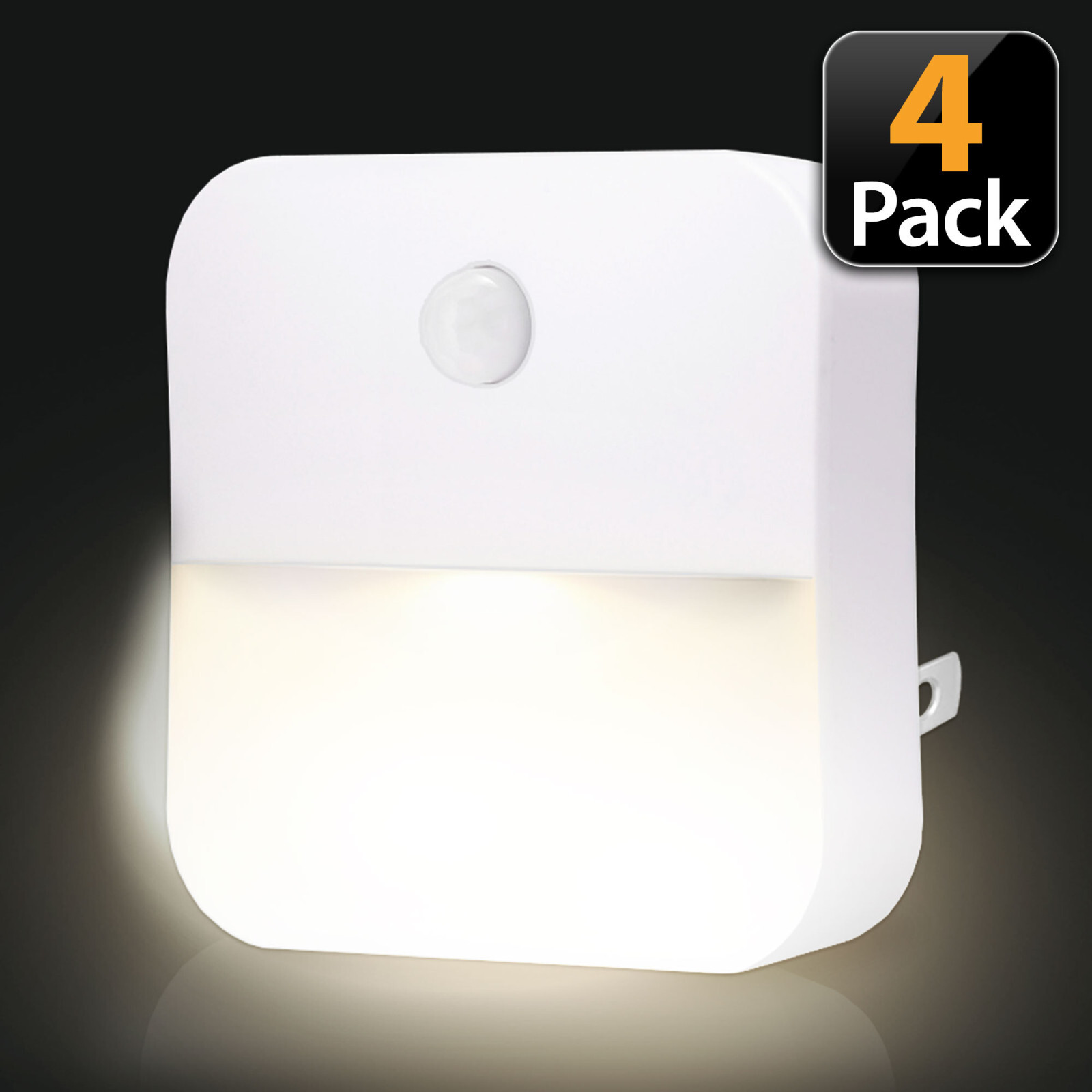 4 Pcs Plug-in LED Night Lights Lamp Dusk to Dawn Sensor Hallway Kitchen Bathroom gallery
