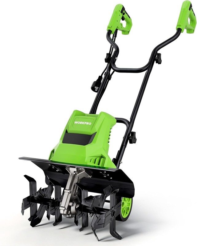 WORKPRO 12.5Amp Electric Corded Tiller Electric Tiller Cultivator 16" W x 8.7" D gallery