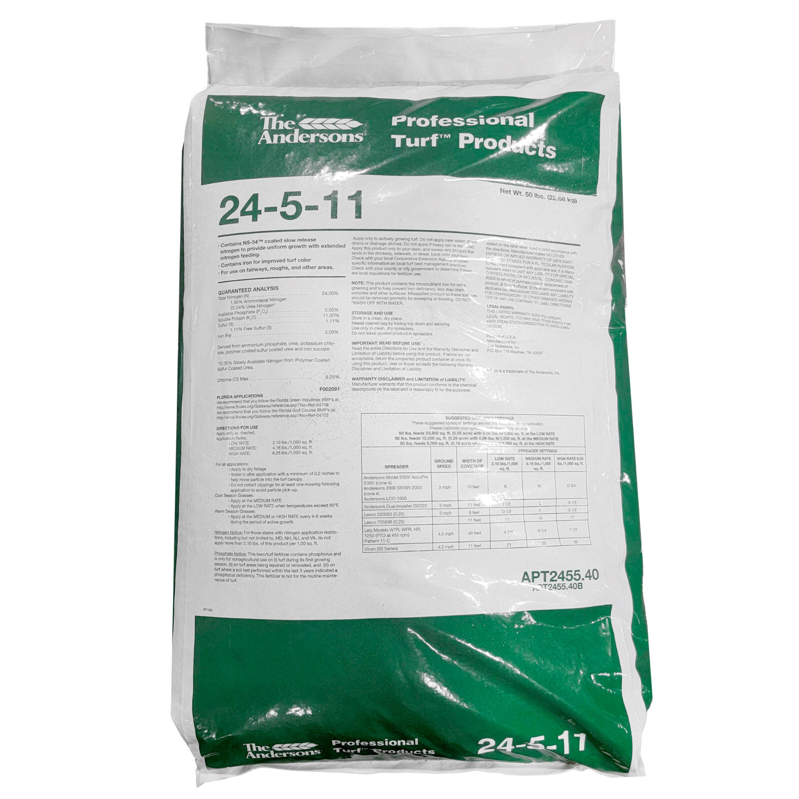 The Anderson's 24-5-11 Fertilizing Granules ( 50 lb ) For Turf Fairways Roughs gallery