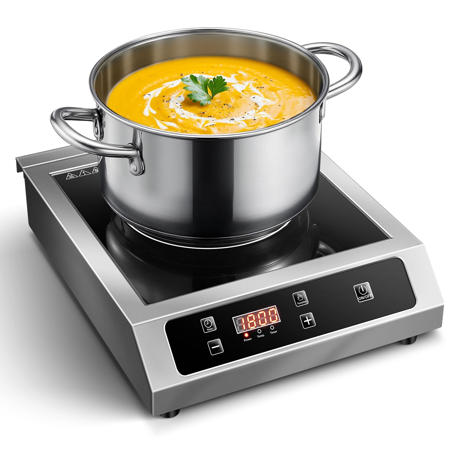 14Inch 3500W Induction Cooktop Commercial Grade High Power Electric Stove Burner gallery