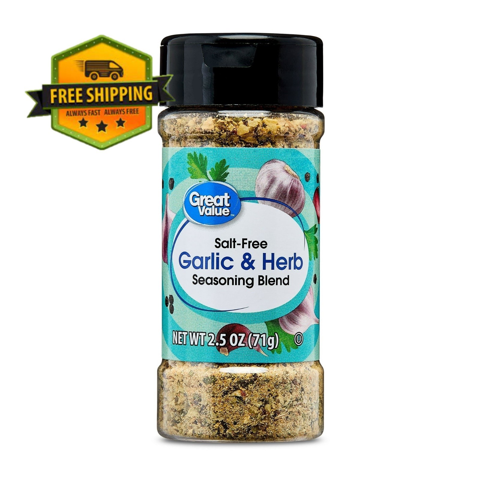 Great Value Garlic & Herb Salt-Free Seasoning Mix, 2.5 oz gallery