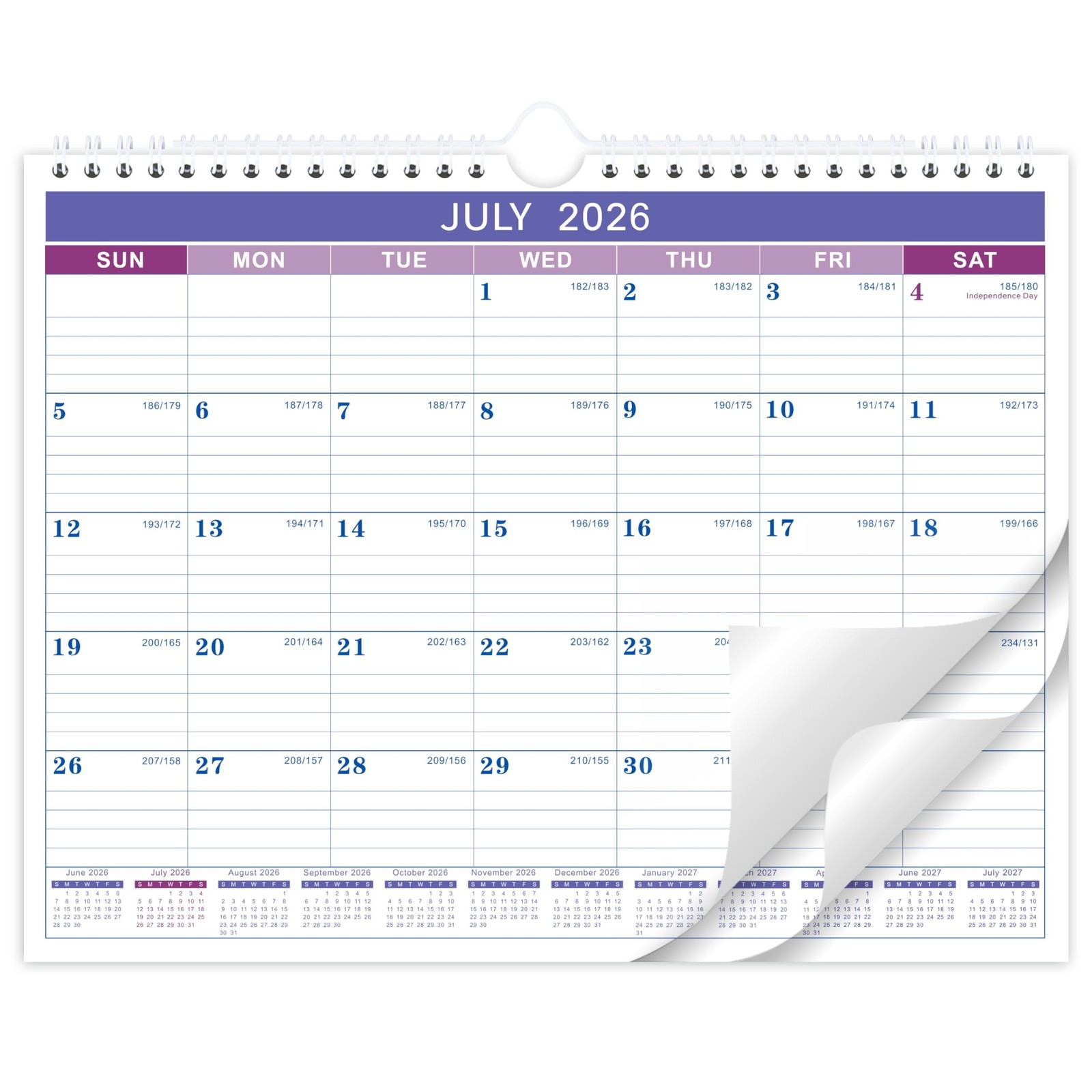Wall Calendar 2026-2027 - Calendar 2026-2027, Jul. 2026 - Dec. 2027, 11" x 8.... gallery