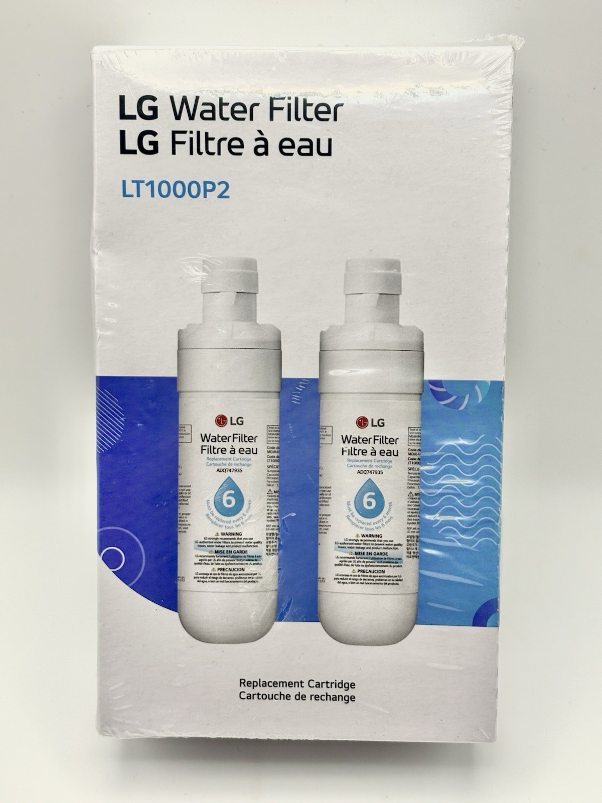 LG LT1000P2 6-Month / 200 Gallon Refrigerator Replacement Water Filter 2 Pack gallery