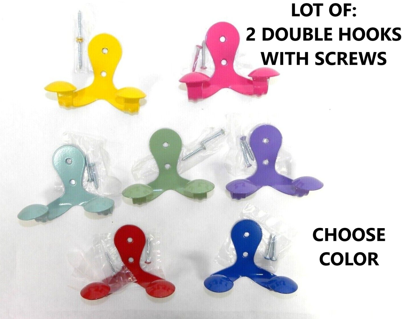 (2) New SmartHook ColorZ Garment Clothes Coat Hooks Rounded Surface CHOOSE COLOR gallery