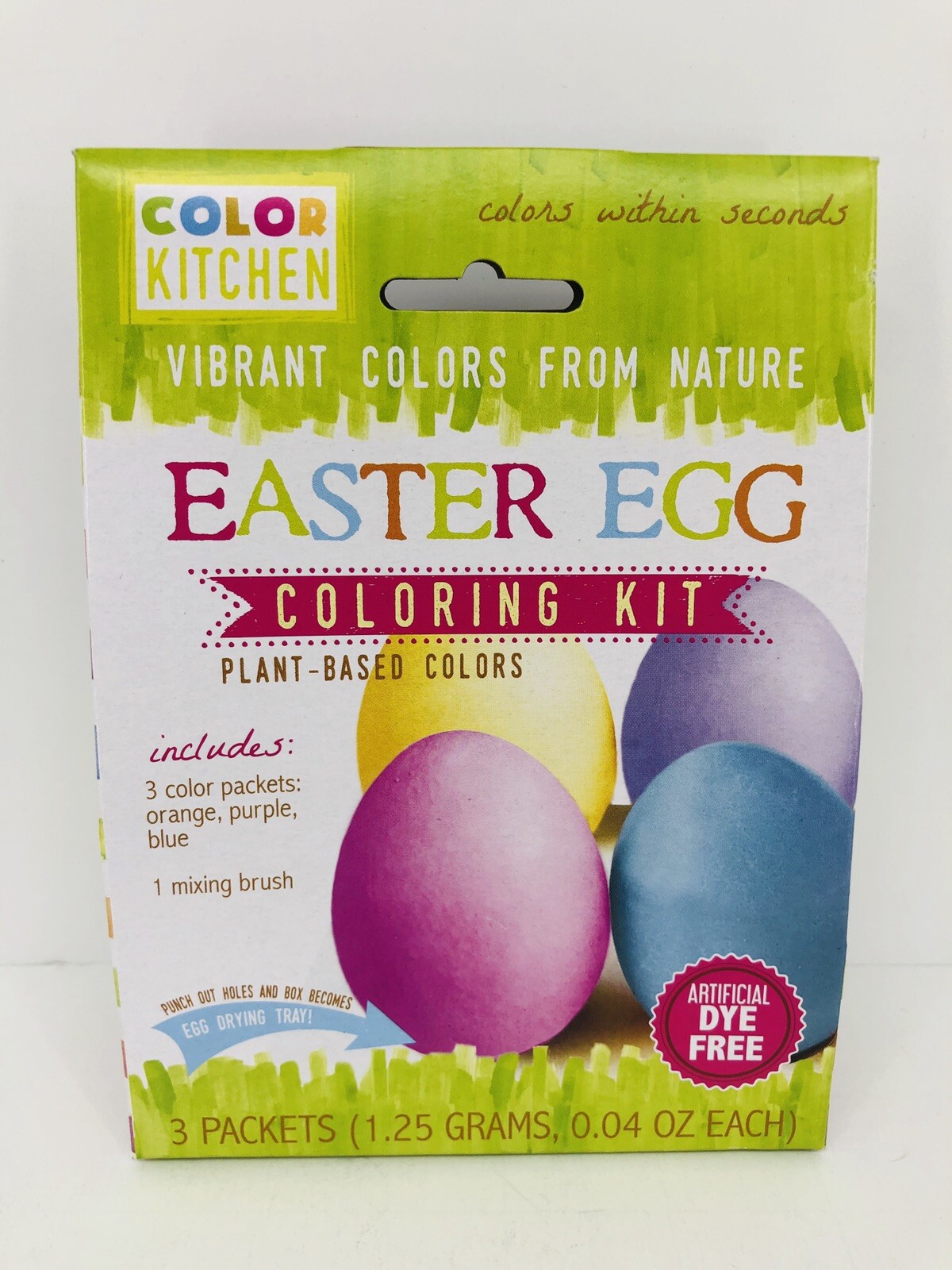 Easter Egg Coloring Kit With Plant Based Colors- 3 colors, 1 Mixing Brush & Tray gallery